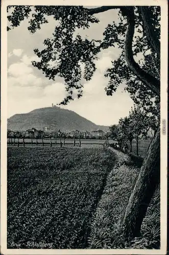 Ansichtskarte Brüx Most Schloßberg 1940