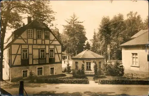 Ansichtskarte Warmbad-Wolkenstein Wismut-Sanatorium - Badehaus und Quelle 1959