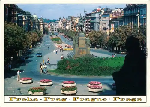 Ansichtskarte Prag Praha Wenzelplatz 2000
