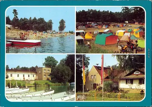 Schwielochsee Zaue Jessern: Campingplatz,  GST-Bezierksausbildungszentrum 1985