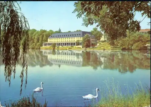 Ansichtskarte Bad Salzungen Kurhaus mit Burgsee 1982