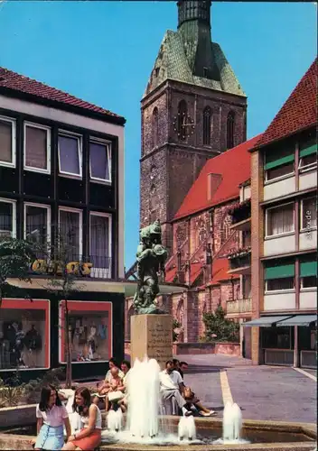 Ansichtskarte Hildesheim Huckup mit Andreaskirche 1973