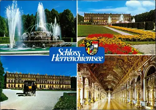 Ansichtskarte Chiemsee Schloss Herrenchiemsee 1991