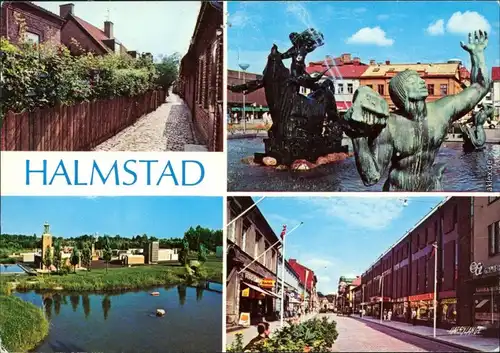 Halmstad Vallgatan, Europa och tjuren, Miniland, Storgaten/Vallgatan 1993