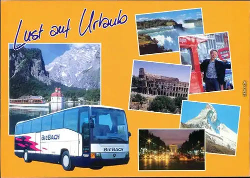 Ansichtskarte  Busreisen - mit vielen Motiven 1996