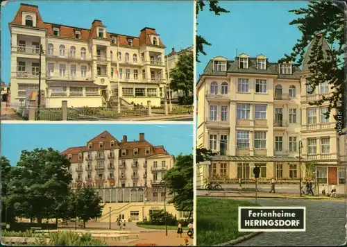 Ansichtskarte Heringsdorf Usedom Hotels und Erholungsheime 1968