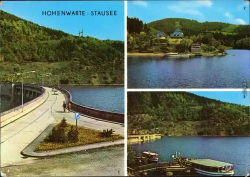 Hohenwarte-Kaulsdorf Hohenwartetalsperre - Sperrmauer, Linkenmühle,  1961