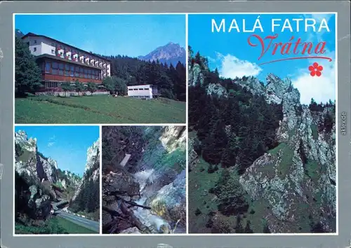 Žilinský kraj) Malá Fatra/Hotel Boboty (700 m) Kleine Fatra Slowakei 1989