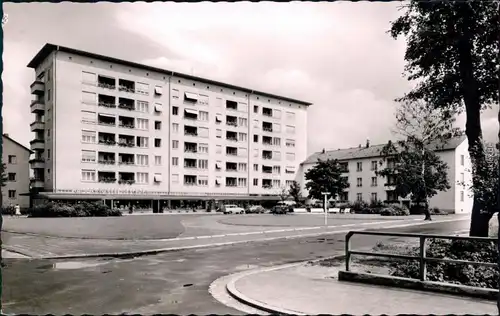 Ansichtskarte Erlangen Berliner Platz - Hochhaus 1955 