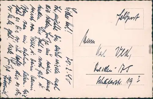 Ansichtskarte Neuss Hafenpartie 1940 