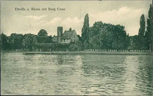 Ansichtskarte Eltville am Rhein Burg Crass - Hotel und Restaurant 1928 