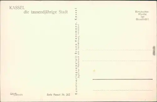 Ansichtskarte Kassel Cassel Friedrich-Wilhelmplatz, Kurfürstenstraße 1929 