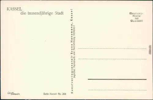 Ansichtskarte Kassel Cassel Friedrich Wilhelm-Platz 1929 