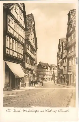 Ansichtskarte Kassel Cassel Brüderstraße 1929