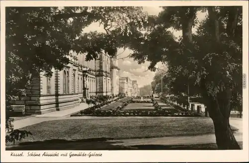 Ansichtskarte Kassel Cassel Gemäldegalerie mit schöne Aussicht 1932