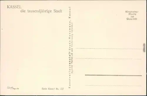 Ansichtskarte Kassel Cassel Gemäldegalerie mit schöne Aussicht 1932