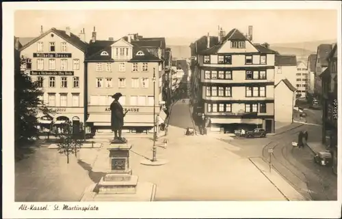 Ansichtskarte Kassel Cassel Martinsplatz - Straßen 1932 