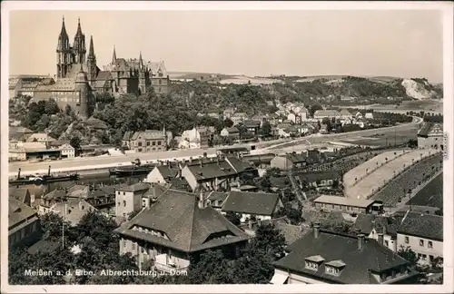 Ansichtskarte Meißen Schloss Albrechtsburg und Dom 1933