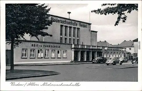 Ansichtskarte Verden (Aller) Niedersachsenhalle 1954