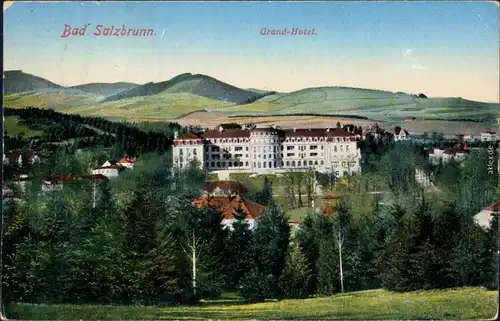 Bad Salzbrunn Szczawno-Zdrój Grand Hotel "Schlesischer Hof"   1912