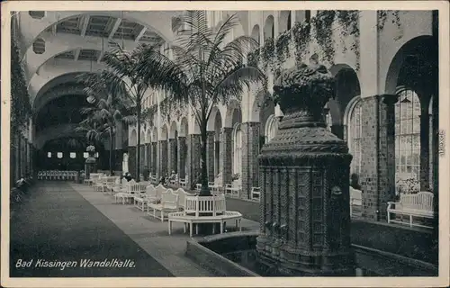 Ansichtskarte Bad Kissingen Wandelhalle 1932