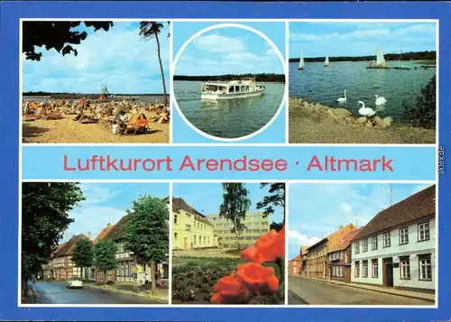 Arendsee/Uckermark Fahrgastschiff Friedensstraße,  Hohe-Warthe-Straße 1982