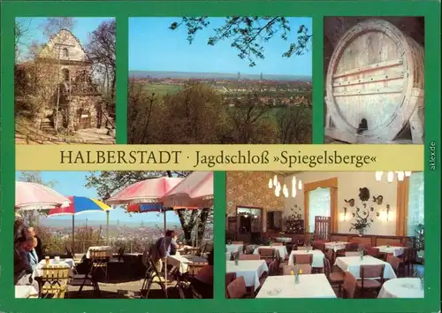 Halberstadt Jagdschloß Spiegelsberge - Faß (137.000 l Inhalt)  Gaststätte 1981