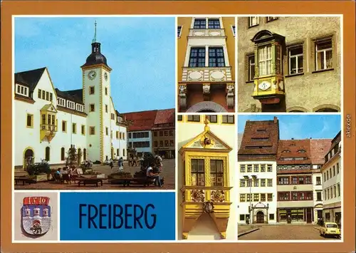 Freiberg (Sachsen) Rathaus, Obermarkt 6. Barock-Erker, Meißner Gasse  1988