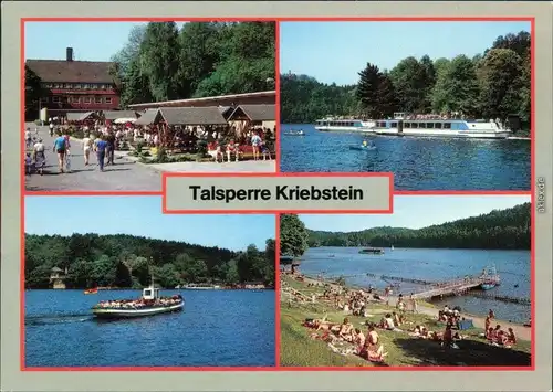 Lauenhain Mittweida Talsperre  OH-Gaststätte Talsperre Kriebstein,   1988
