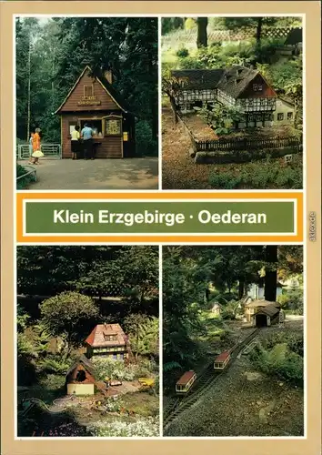 Oederan Miniaturpark Klein-Erzgebirge - Kassenhaus, Umgebindehaus 1988