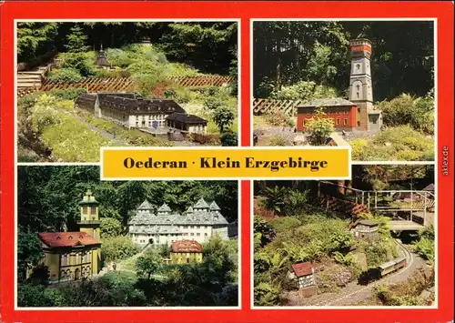 Oederan Miniaturpark Klein-Erzgebirge - Lehrkombinat  Ausflugsgaststätte   1988