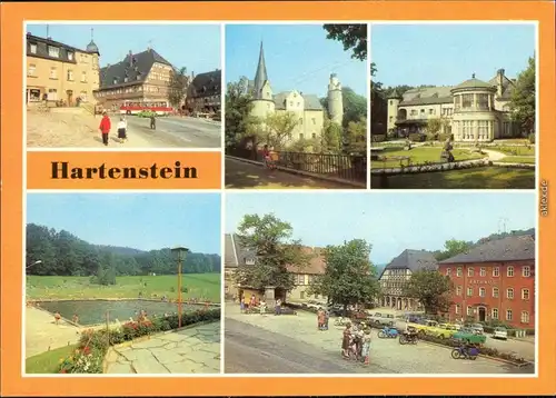 Hartenstein (Sachsen) Historische Gaststätte Wewißes Roß Thälmann-Platz 1983