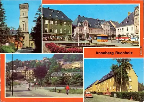 Annaberg-Buchholz Pöhlberg, Markt Friedrich-Engels-Straße 1979