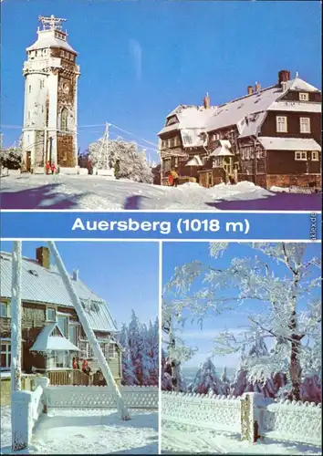 Ansichtskarte Eibenstock Aussichtsturm Auersberg 1980