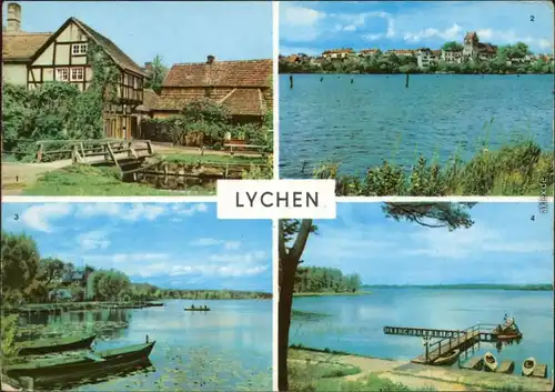 Ansichtskarte Lychen Malerwinkel, Stadtsee, großer Lychensee 1972