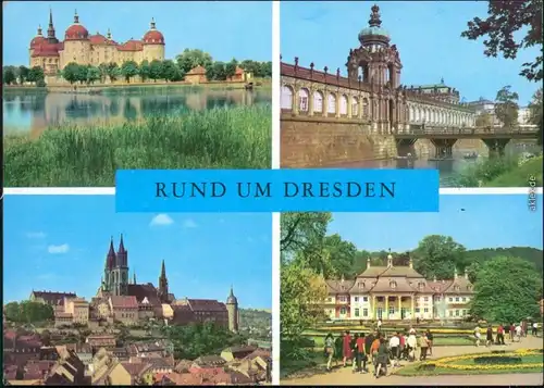 Dresden Moritzburg - Zwinger, Albrechtsburg, Schloss - Pillnitz 1976