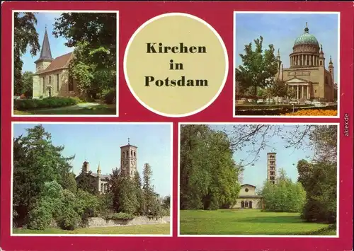 Potsdam Friedenskirche, St. Nikolaikirche, Ev. Kirche zu Potsdam-Bornstedt 1985