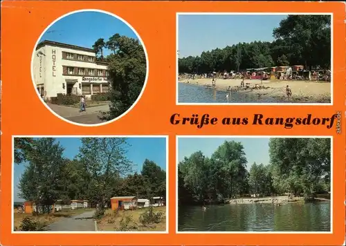 Rangsdorf Hotel Rangsdorfer Hof, Strandbad, Campingplatz, Nymphensee 1986