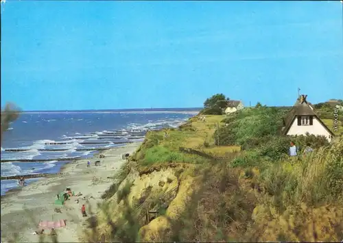 Ansichtskarte Ahrenshoop Steilküste, Strand 1982