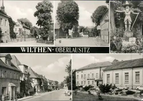 Wilthen (Sachsen) Thälmannplatz, Bahnhofstraße,   Zittauer Straße   1972