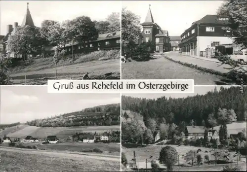 Rehefeld-Zaunhaus-Altenberg (Erzgebirge) Ortsmotive, Panorama 1984