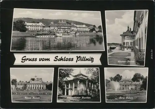 Pillnitz  Neues PAlais - Chinesischer Pavillon - Berg-Palais 1965