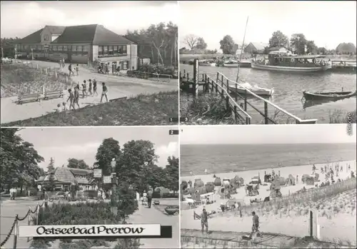 Prerow HO-Gaststätte Dünenhaus, Am Café Strandeck, Am Hafen 1984