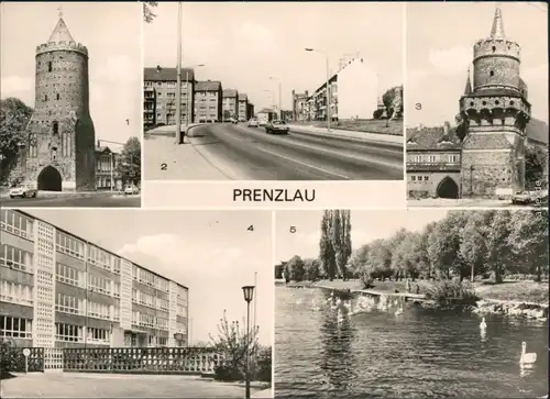 Prenzlau Littmann-Straße, Mitteltorturm, Ernst-Schneller-Oberschule  1981