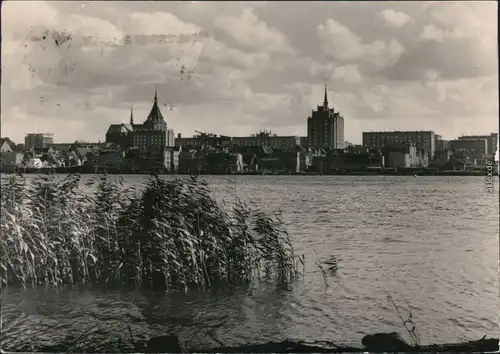 Ansichtskarte Rostock Panorama-Ansicht 1968