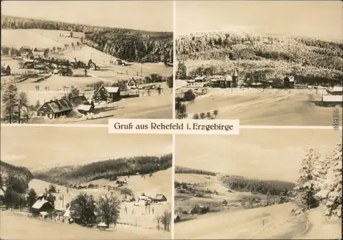 Ansichtskarte Rehefeld-Altenberg (Erzgebirge) Panorama-Ansichten 1968