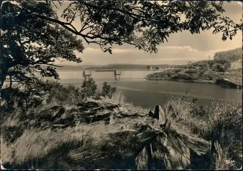 Ansichtskarte Oberharz am Brocken Rappbodetalsperre - Staumauer 1963