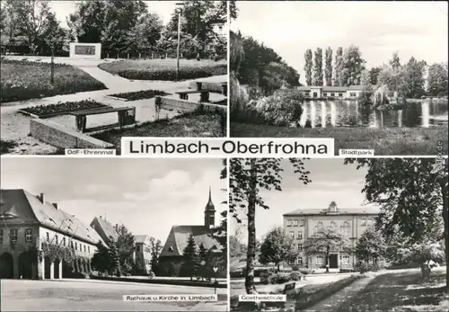 Limbach-Oberfrohna OdF-Ehrenmal, Stadtpark Goetheschule 1980