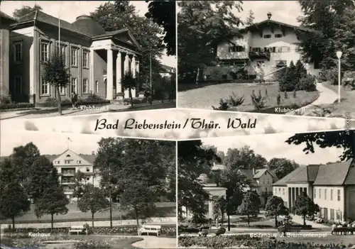 Ansichtskarte Bad Liebenstein Kurhaus, Badehaus, Klubhaus I und II 1973 