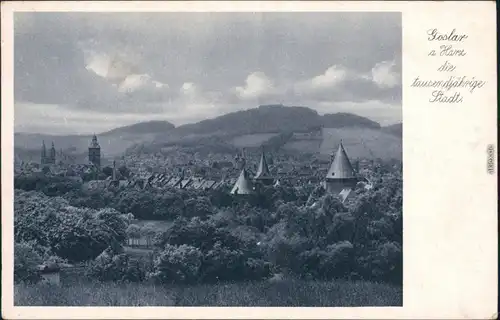 Ansichtskarte Goslar Panorama-Ansicht 1932